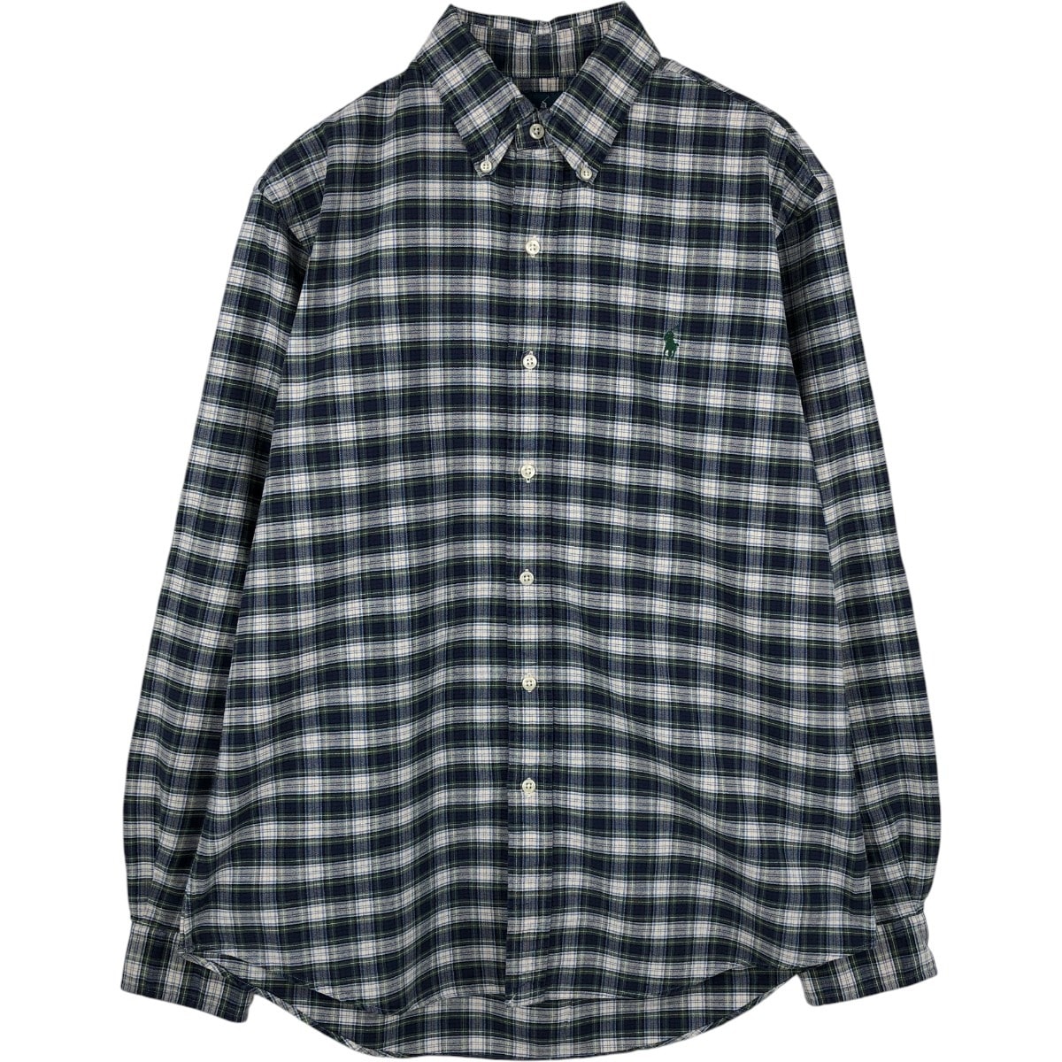 古着 ラルフローレン Ralph Lauren CUSTOM FIT 長袖 ボタンダウンチェックシャツ メンズM相当/eaa676701