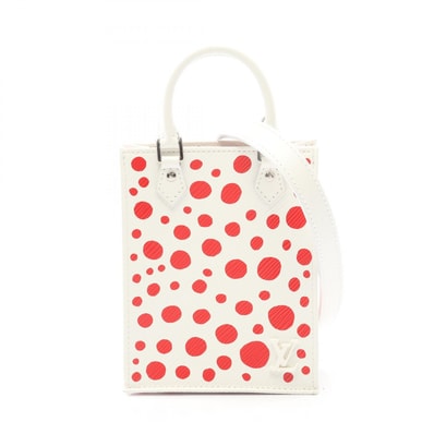 ルイ・ヴィトン LOUIS VUITTON LOUIS VUITTON × 草間彌生 プティット サックプラ ハンドバッグ バッグ レザー エピ レディース ホワイト系 / レッド系 M81986 【中古】
