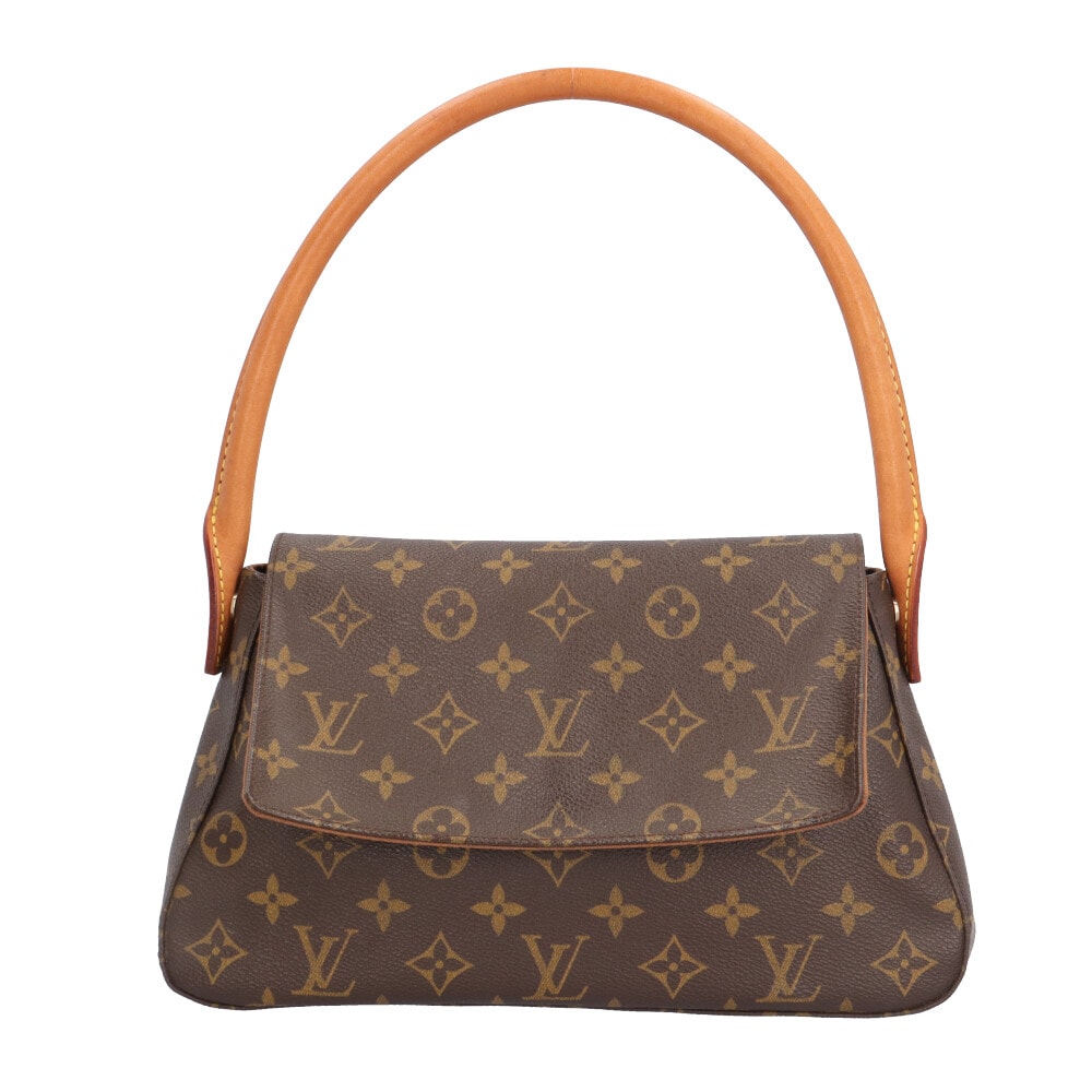 ルイヴィトン ミニルーピング モノグラム ショルダーバッグ モノグラムキャンバス M51147 ブラウン レディース LOUIS VUITTON  中古