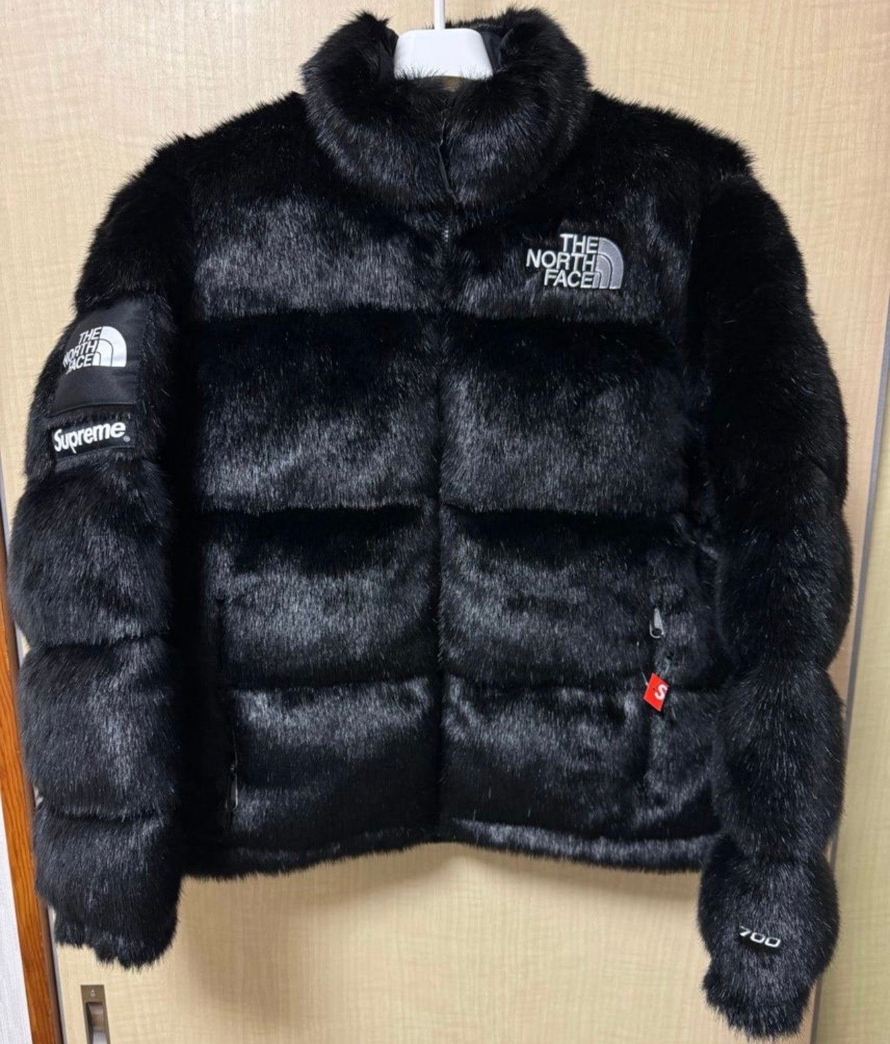 Supreme x The North Face Faux Fur Nuptse Jacket "Black"