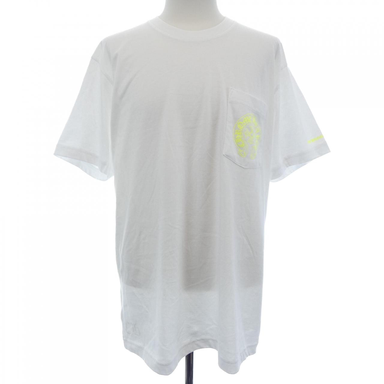 Chrome Hearts Neon Yellow Horseshoe S/S T-Shirt "White"