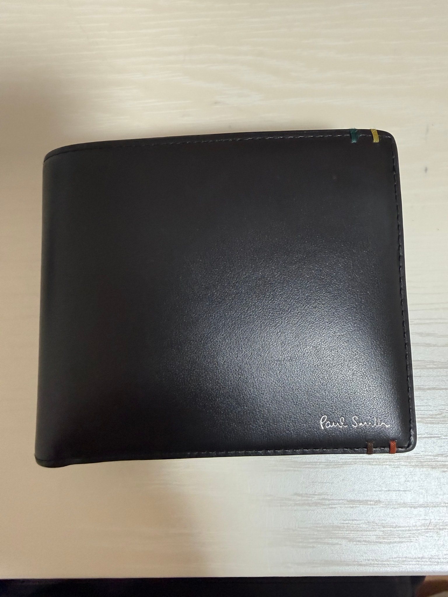Paul Smith Highlight Stitch Bifold Wallet "Black"
