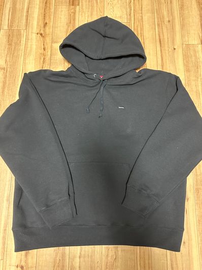 Supreme Small Box Hooded Sweatshirt "Black" (23SS)