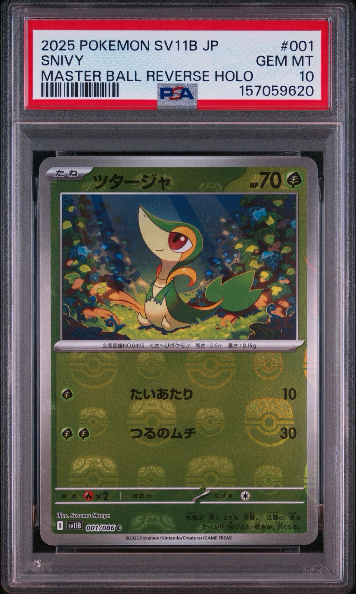 ツタージャ C :マスターボールミラー [SV11B 001/086](拡張パック