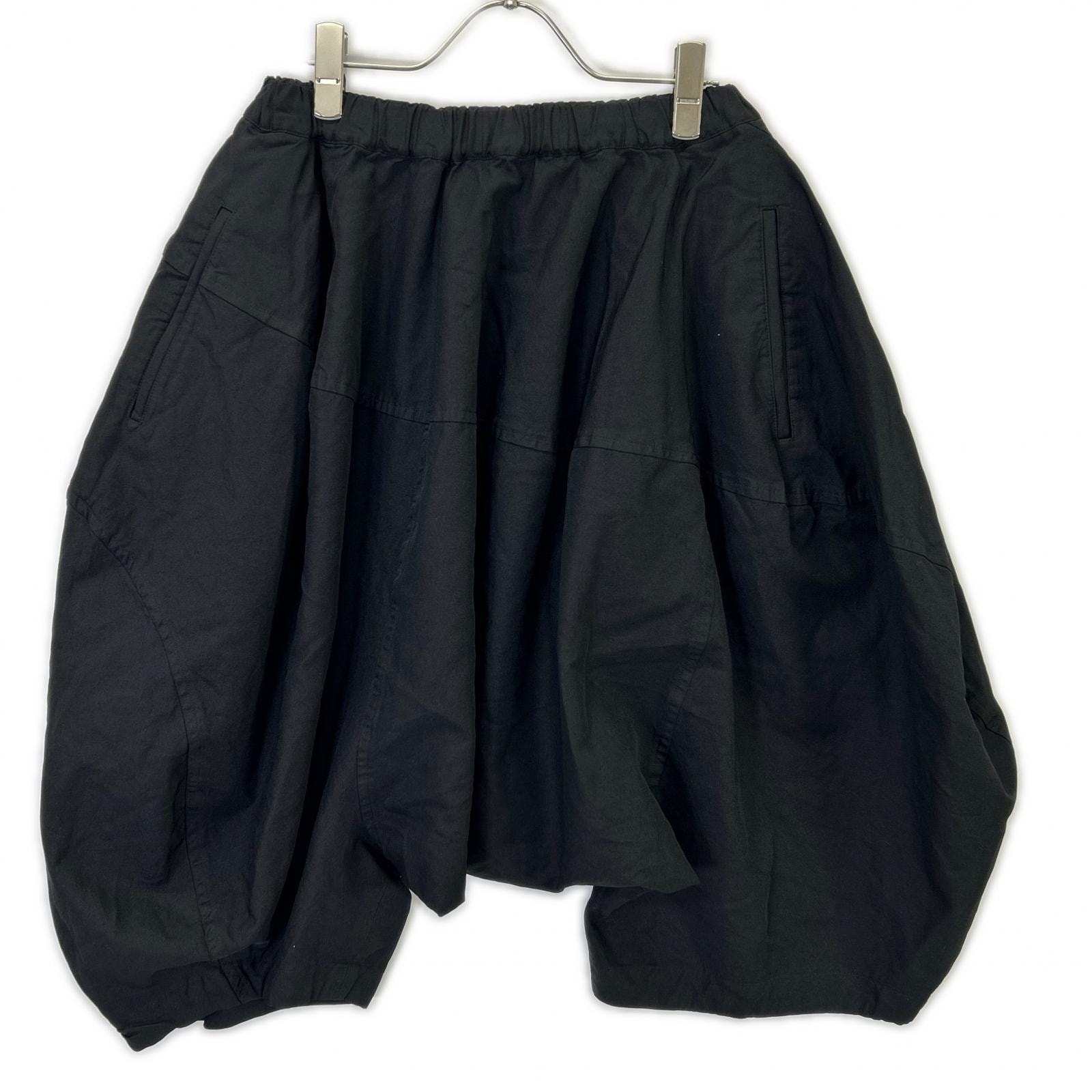 コムデギャルソン GA-P017 ブラック 製品染め サルエルパンツ S