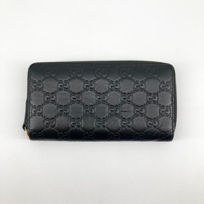 GUCCI(グッチ) グッチシマ 410102 長財布 ブラック
