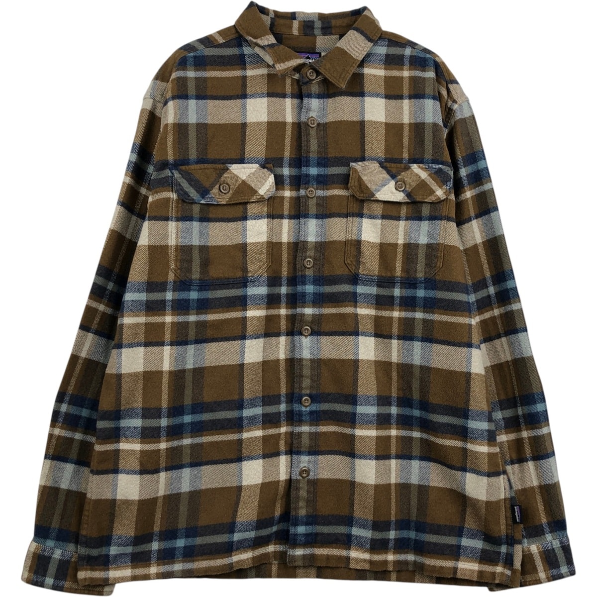 古着 パタゴニア Patagonia ORGANIC COTTON オーガニックコットン 53947FA18 長袖 ライトネルチェックシャツ ボックスシャツ メンズL相当/eaa624796