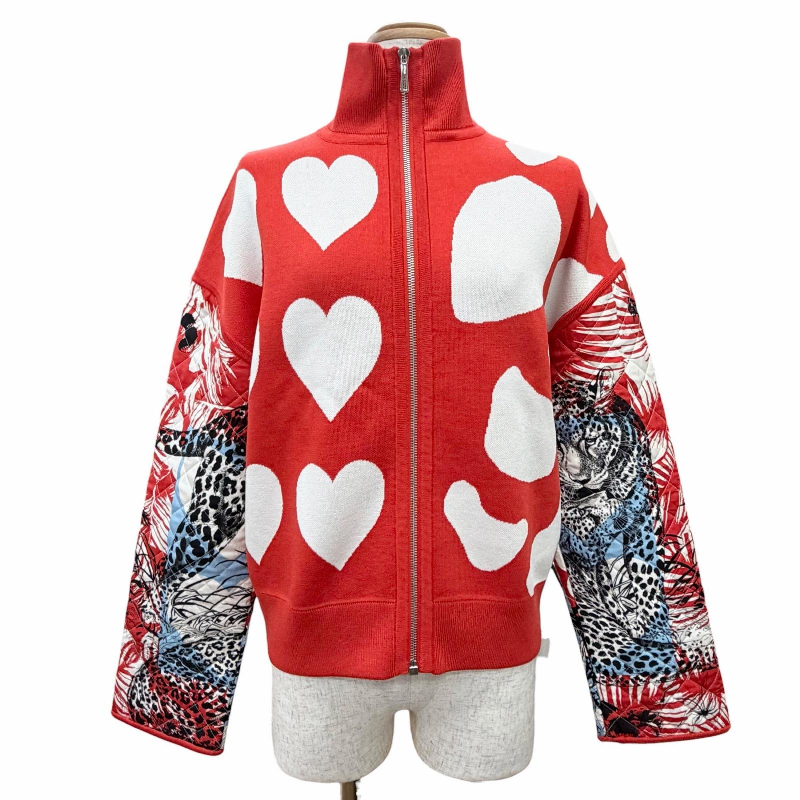 極美品 エルメス ニットジャケット ジャングルラブ 36 3E2817D3