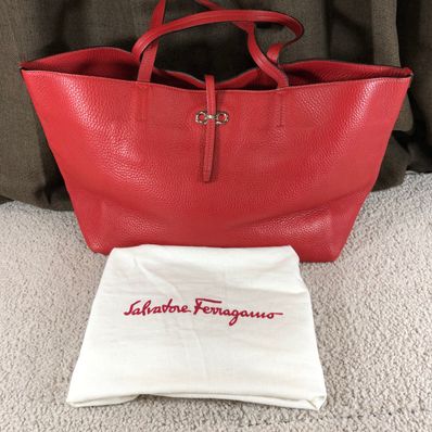Salvatore Ferragamo Double Gancini Tote Bag