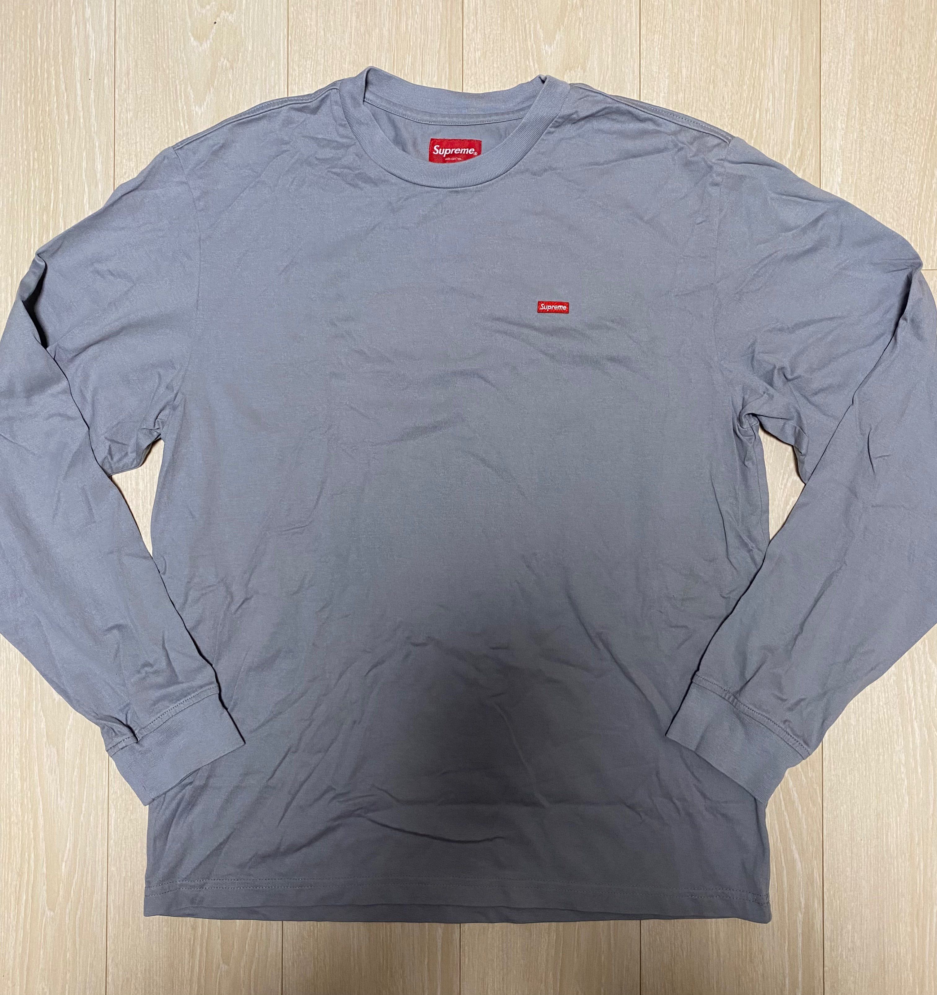 Supreme Small Box L/S Tee "Grey"(21SS)