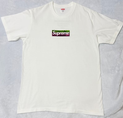 Supreme Los Angeles Fire Relief Box Logo Tee "White"