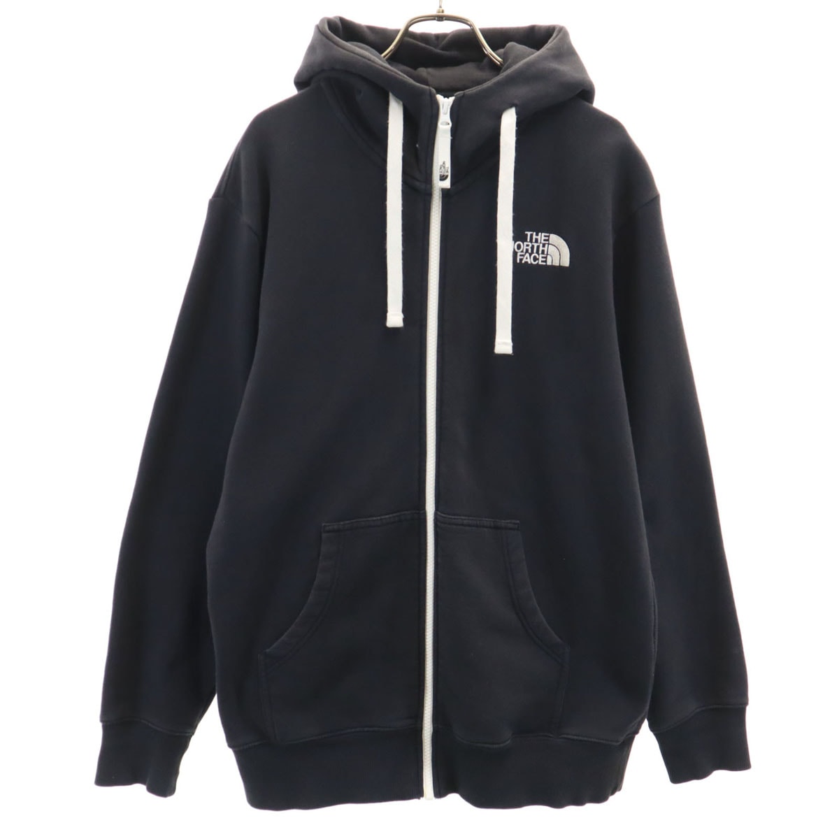 THE NORTH FACE ノースフェイス 長袖 リアビュー スウェット ジップパーカー M ブラック NT11530 アウトドア