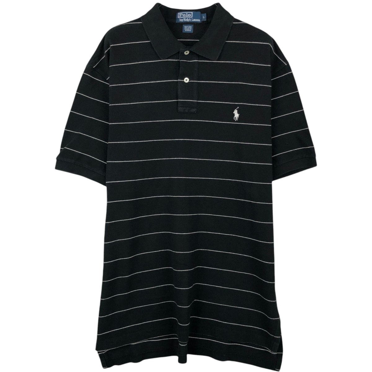 古着 ラルフローレン Ralph Lauren POLO by Ralph Lauren 半袖 ボーダー ポロシャツ メンズL相当/eaa622689