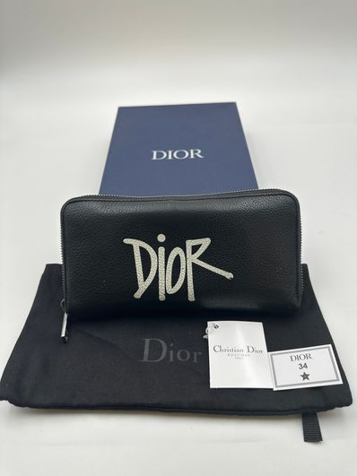 Dior x Shawn Stussy Long Wallet "Black"