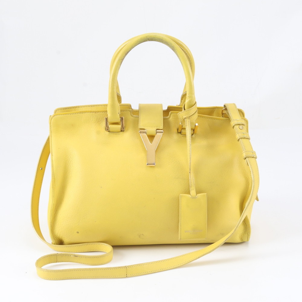 ■美品 サンローラン パリ YSL プチカバス Yラインショルダーバッグ