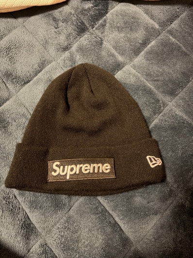 Supreme New Era® Box Logo Beanie "Black" (21FW)