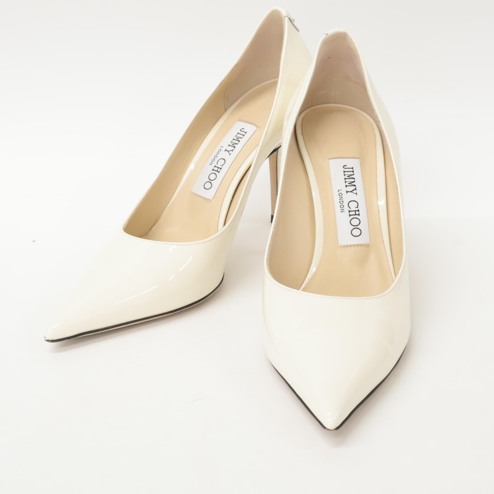 ジミーチュウ 【美品】LOVE85 パテントレザー ポインテッドトゥ ヒール 36 1/2