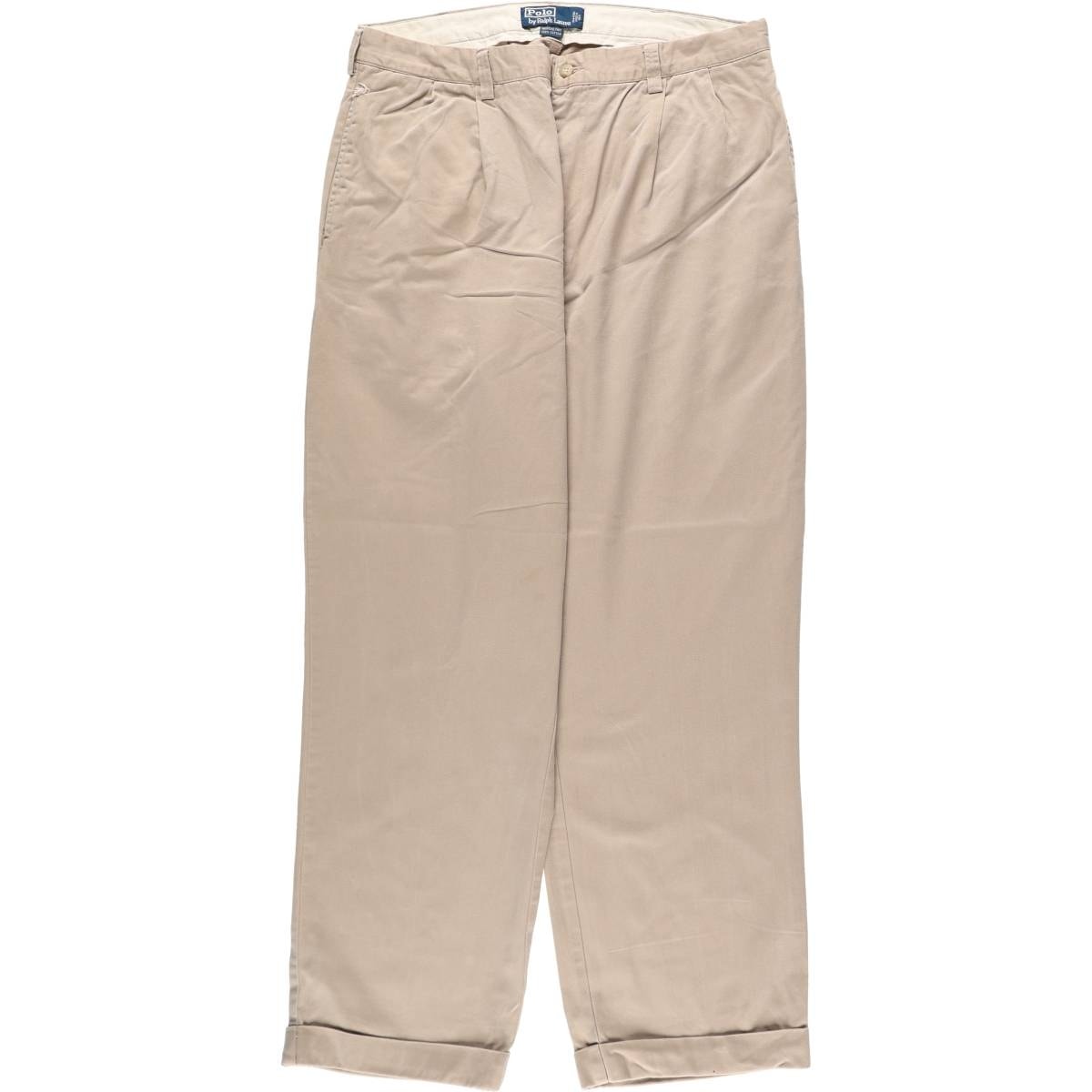 古着 ラルフローレン Ralph Lauren POLO by Ralph Lauren HAMMOND PANT ツータック チノパンツ メンズw35相当/eaa667798