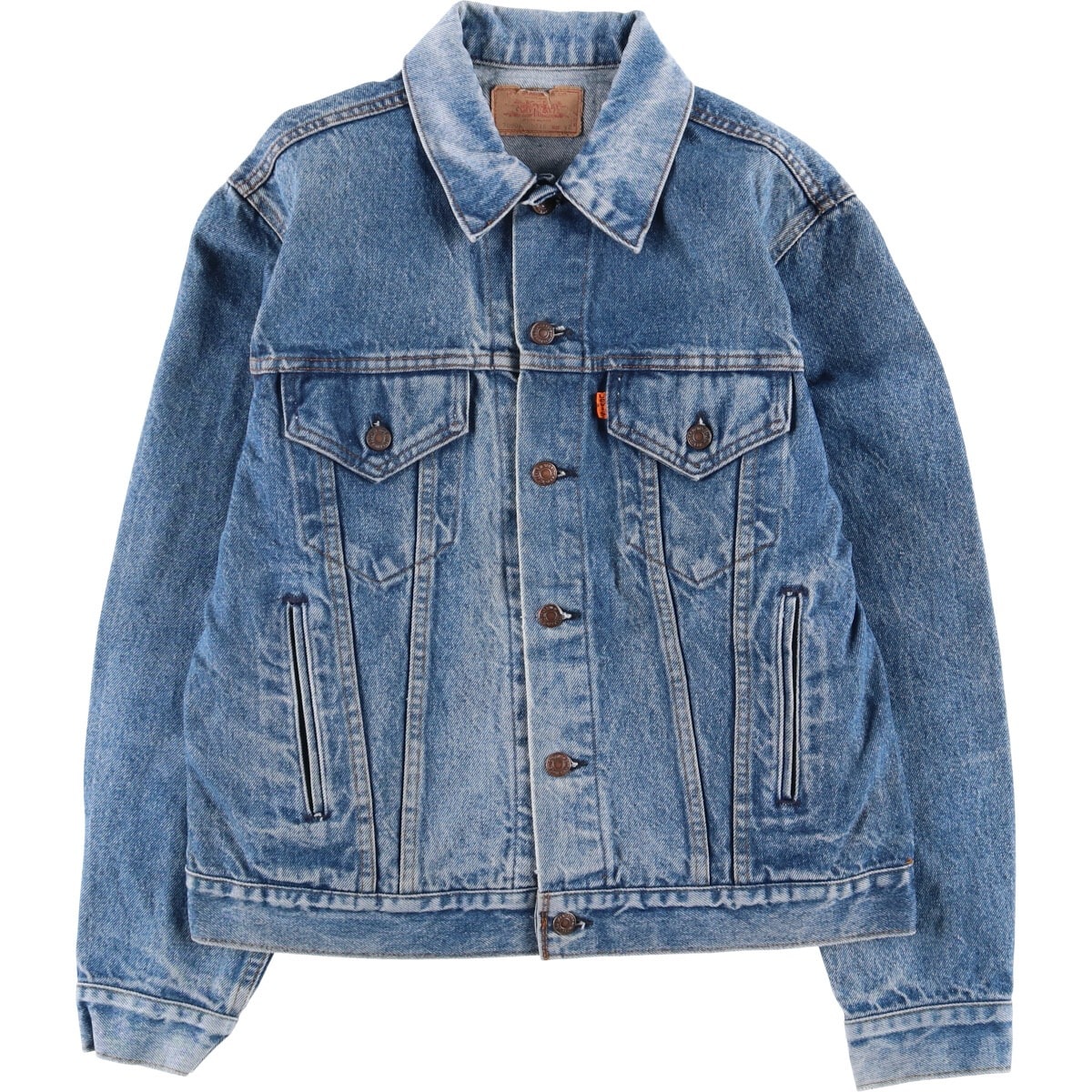 古着 90年代 リーバイス Levi's 70906 0216 オレンジタブ デニムジャケット Gジャン USA製 メンズL相当 ヴィンテージ/eaa578390