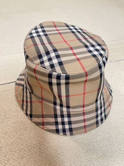 Burberry Vintage Check Technical Cotton Bucket Hat "Archive Beige"