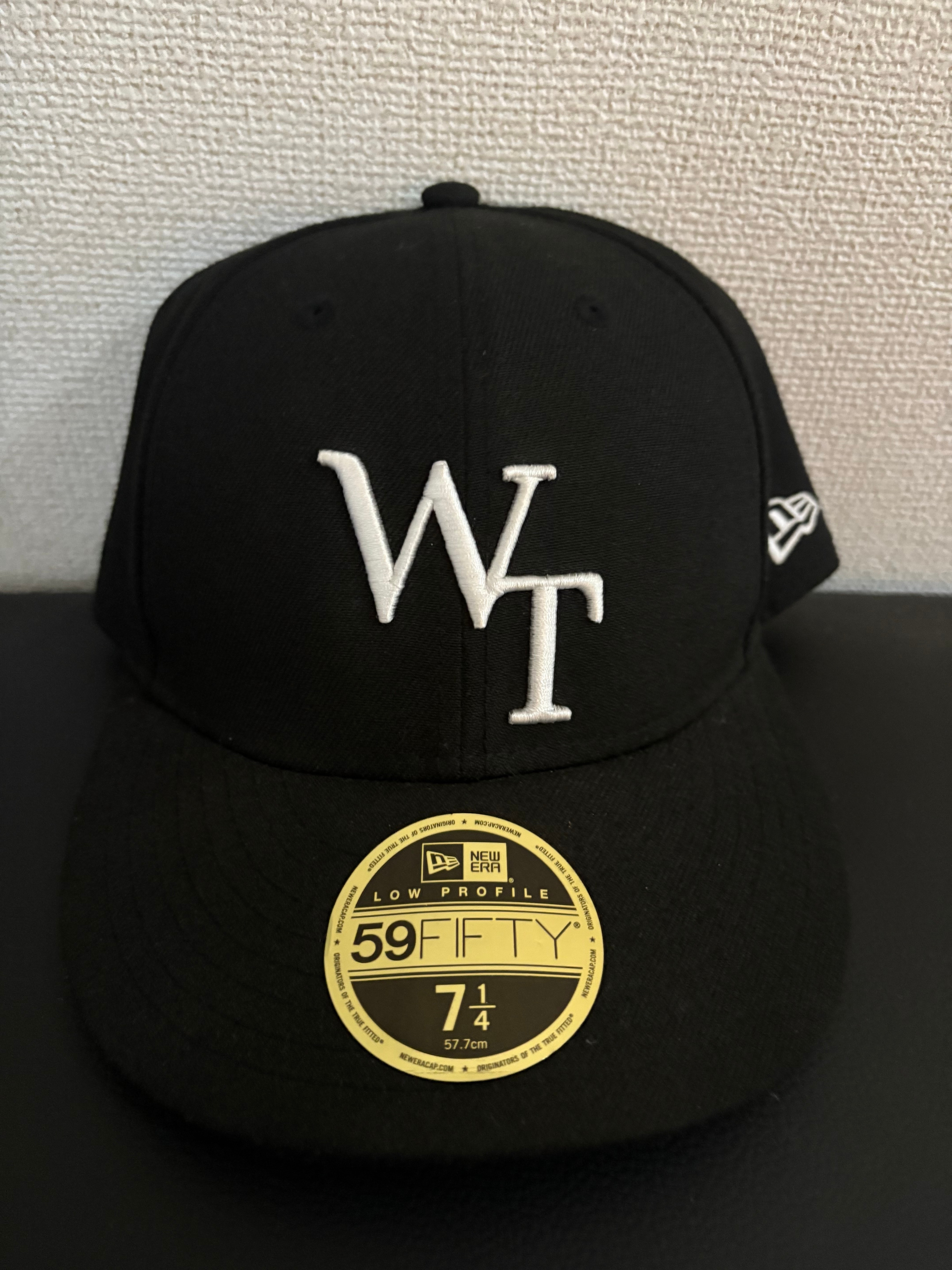 Wtaps x NEWERA 59FIFTY LOW PROFILE / CAP / POLY. TWILL. "Black" 221NENED-HT01