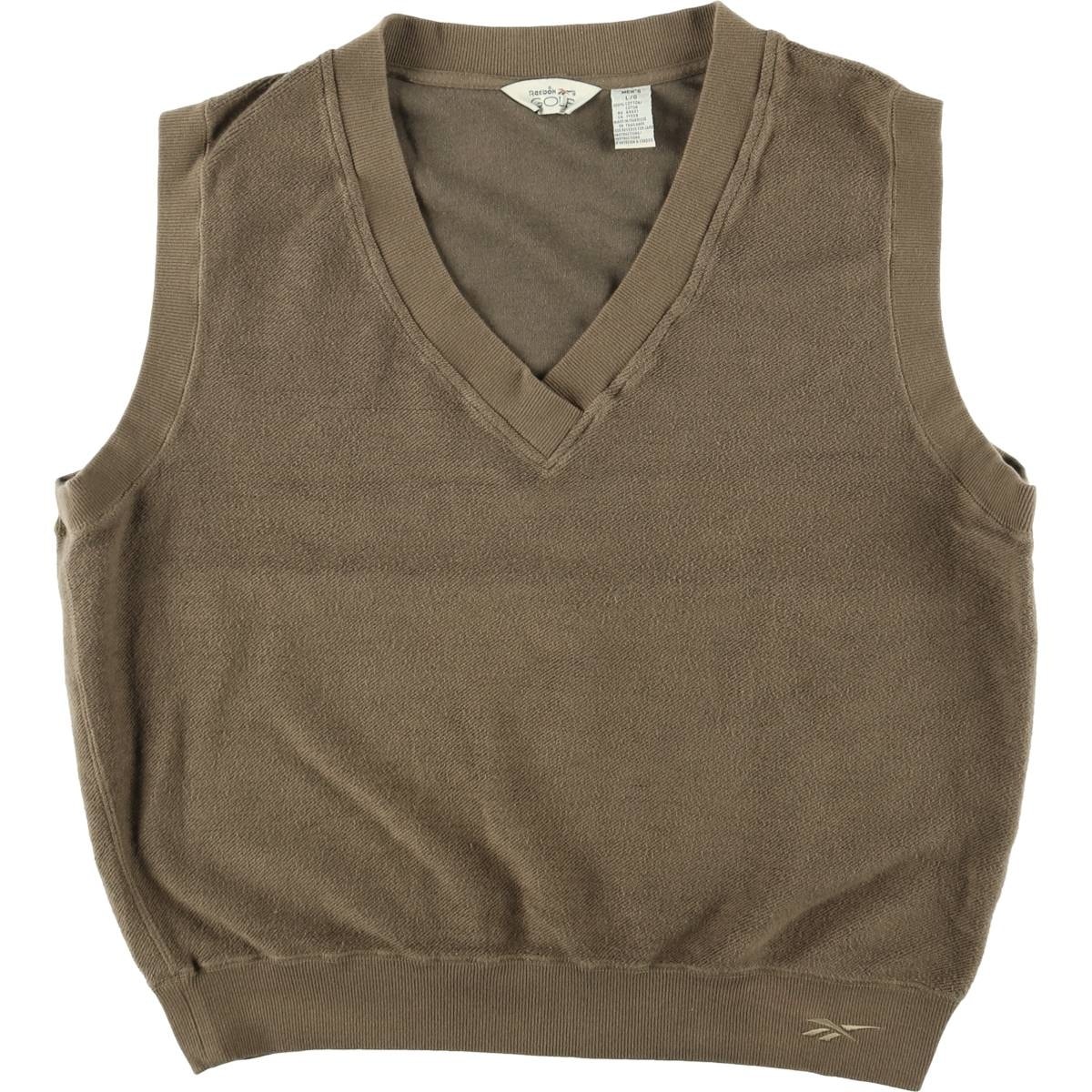 古着 リーボック Reebok GOLF Vネック スウェットベスト メンズL相当/eaa618697