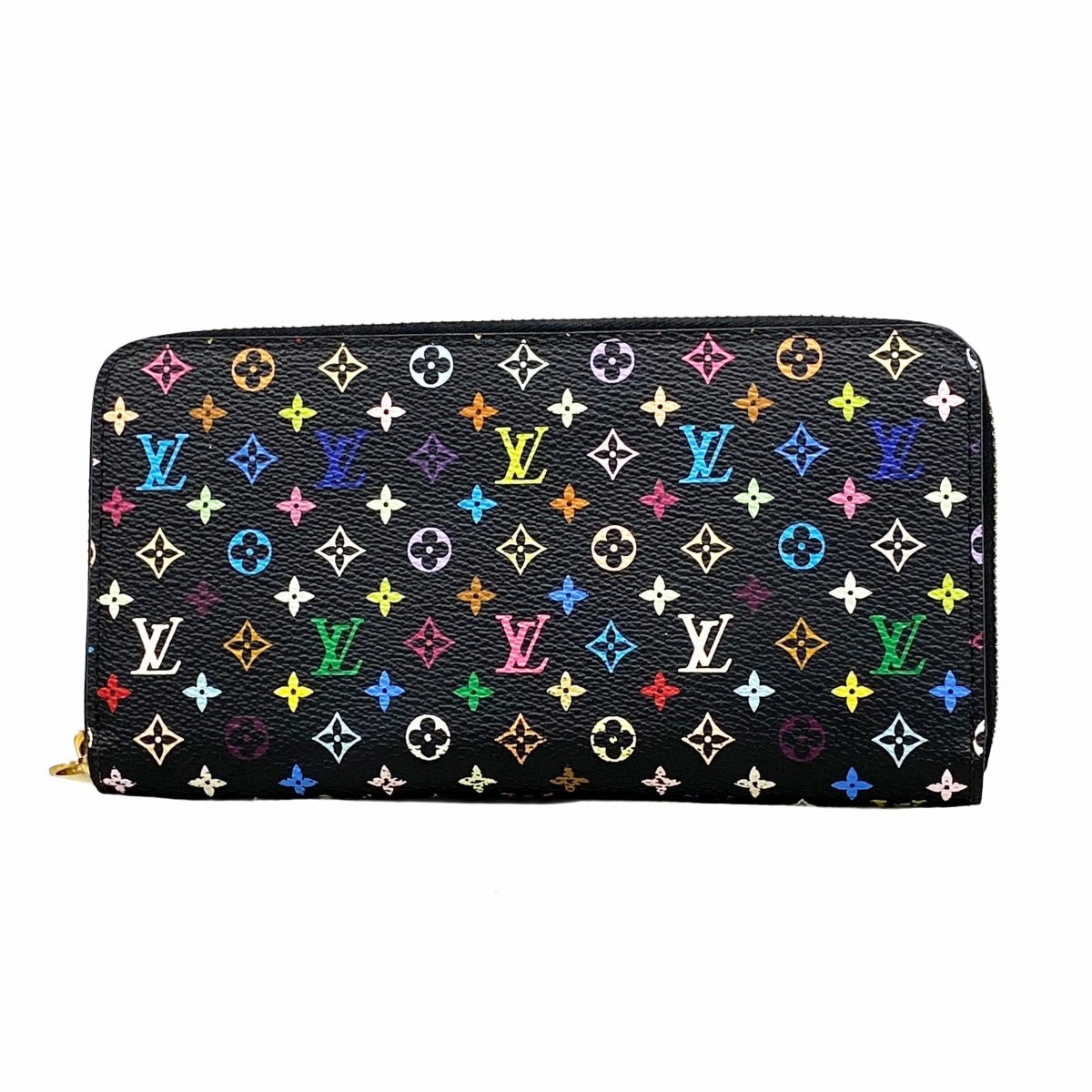 【6dd5317-k】ルイヴィトン 長財布 モノグラム・マルチカラー ジッピーウォレット M60243 ノワール【中古】レディース