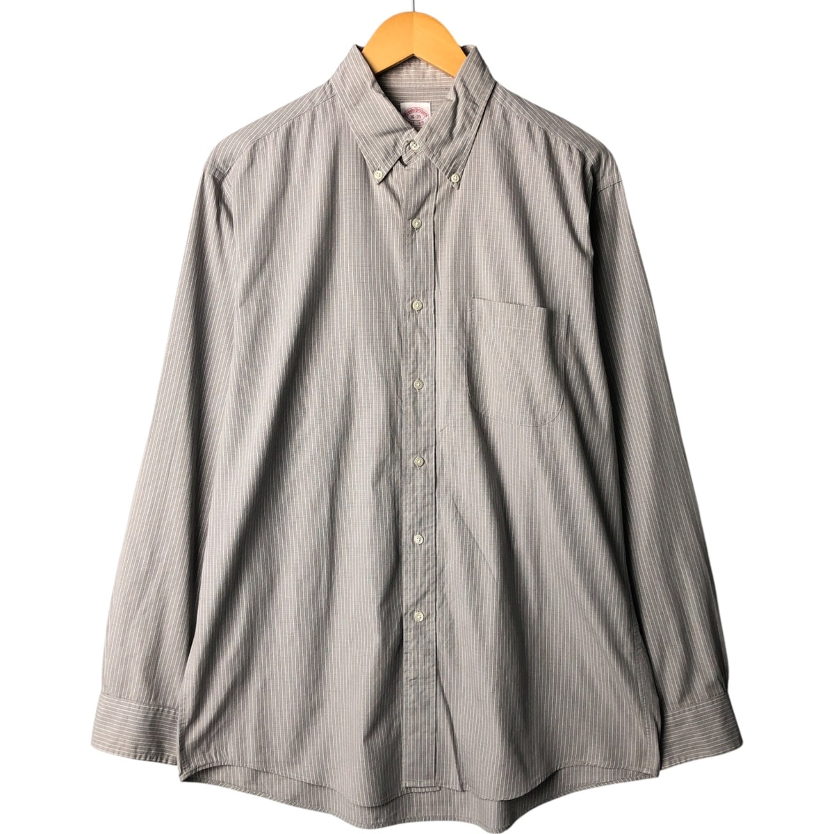 古着 ブルックスブラザーズ Brooks Brothers Est.1818 長袖 ボタンダウンチェックシャツ メンズL相当/eaa566935