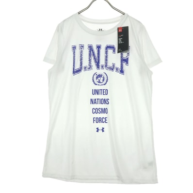 UNDER ARMOUR アンダーアーマー フロントプリント 半袖 Tシャツ XL ホワイト系