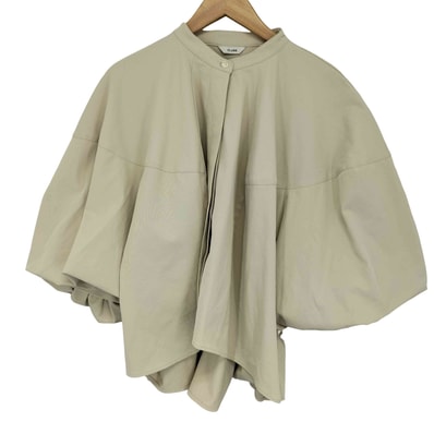 VOLUME SELEEVE STAND NECK SHIRT【1142238087510】