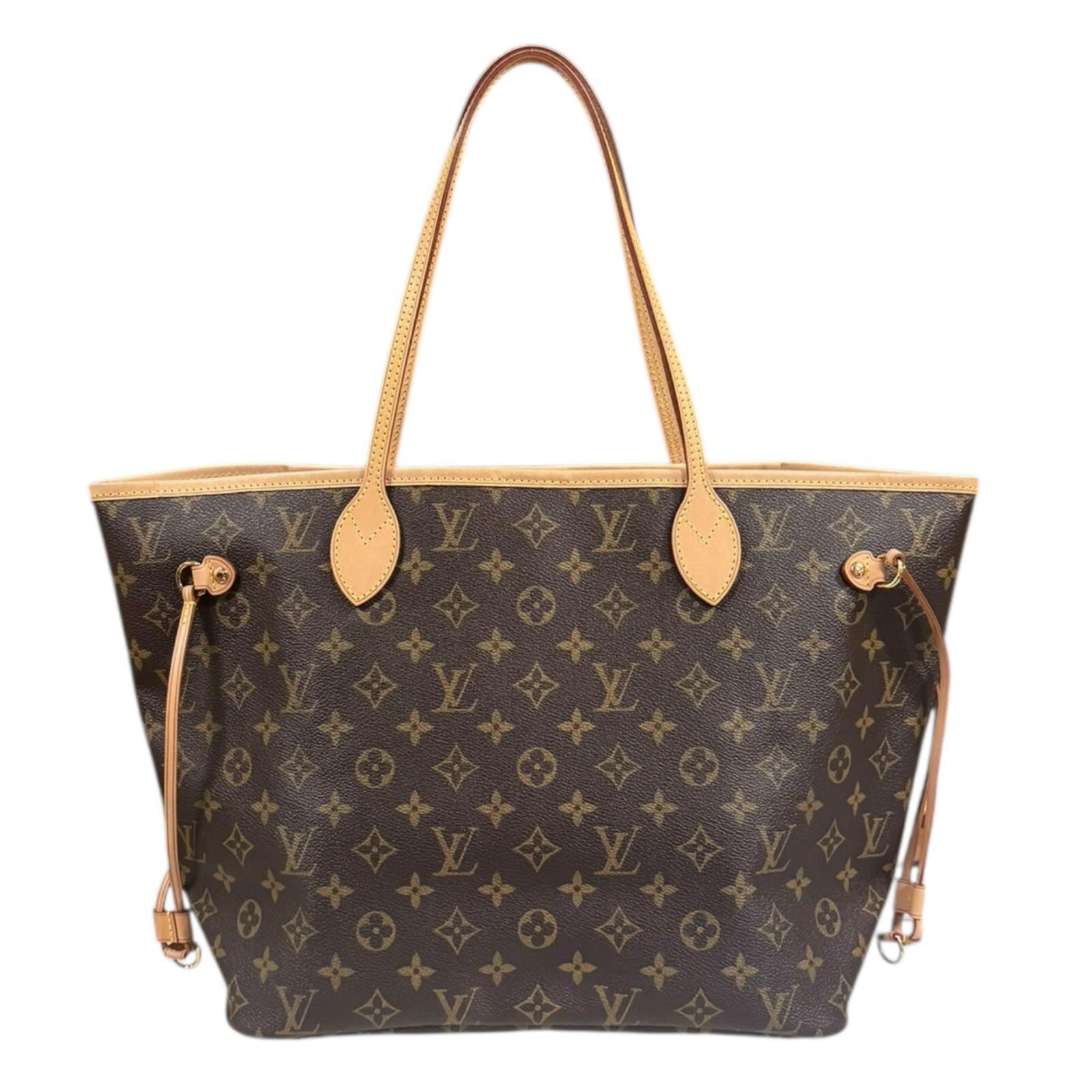 ルイヴィトン ネヴァーフルMM モノグラム トートバッグ モノグラムキャンバス M40156 ブラウン レディース LOUIS VUITTON  中古