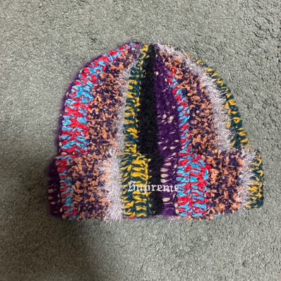 Supreme Tinsel Stripe Beanie "Multi"