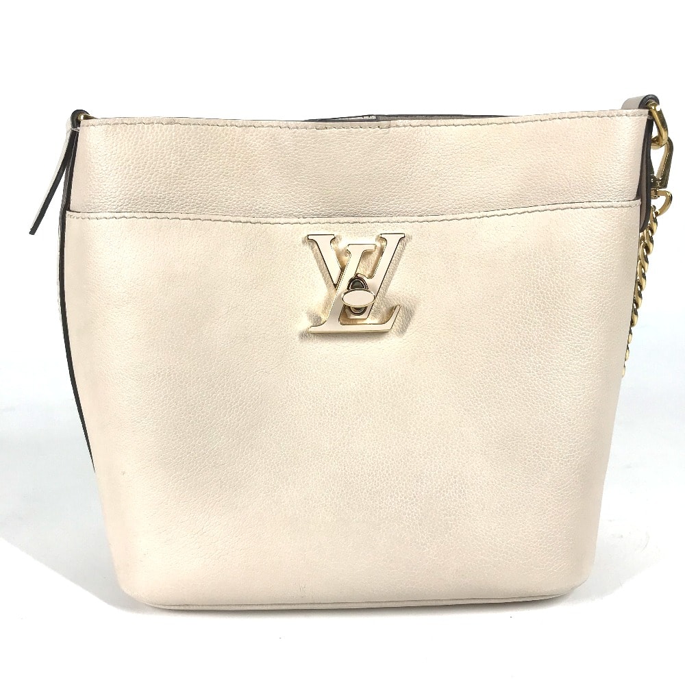 ルイヴィトン LOUIS VUITTON ロックミー ロック&ウォーク M24638 2WAY カバン 肩掛け ショルダーバッグ レザー クオーツ アイボリー