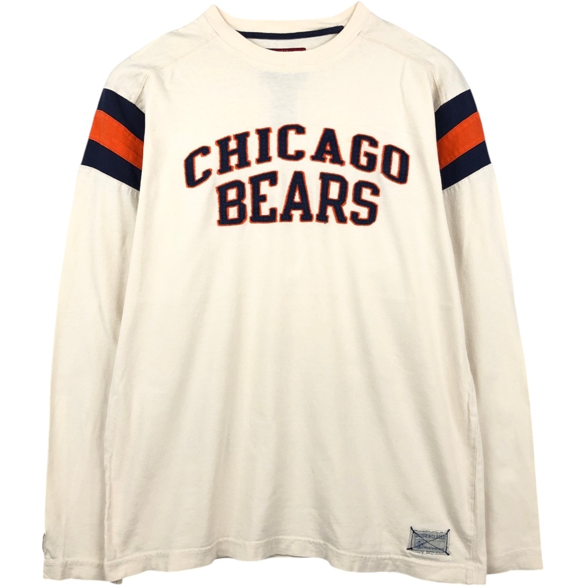 古着 リーボック Reebok NFL CHICAGO BEARS シカゴベアーズ ロングTシャツ ロンT メンズM相当/eaa663580
