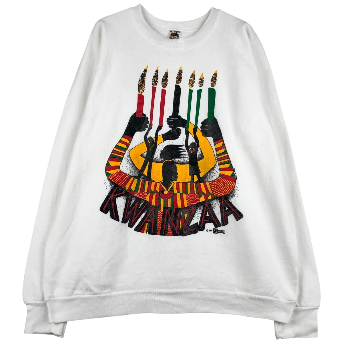 古着 90年代 フルーツオブザルーム FRUIT OF THE LOOM プリントスウェットシャツ トレーナー USA製 メンズXL相当 ヴィンテージ/eaa482287