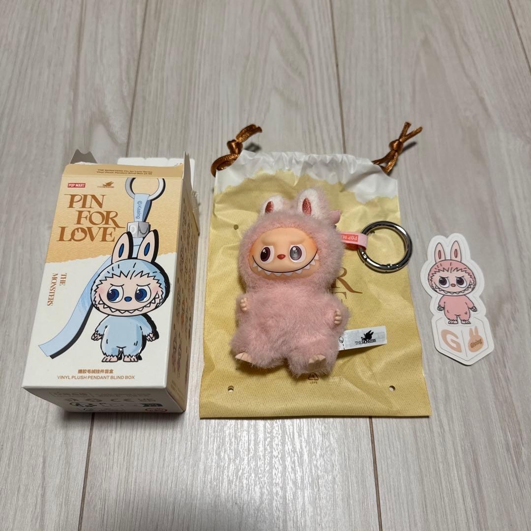 POP MART THE MONSTERS (LABUBU) Pin for Love Series-Vinyl Plush Pendant (A-M) G