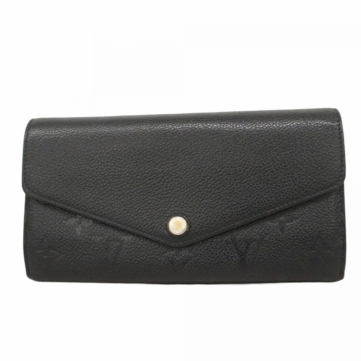 【6dc3458-k】ルイヴィトン 長財布 モノグラム・アンプラント ポルトフォイユサラ M61182 ノワール【中古】レディース
