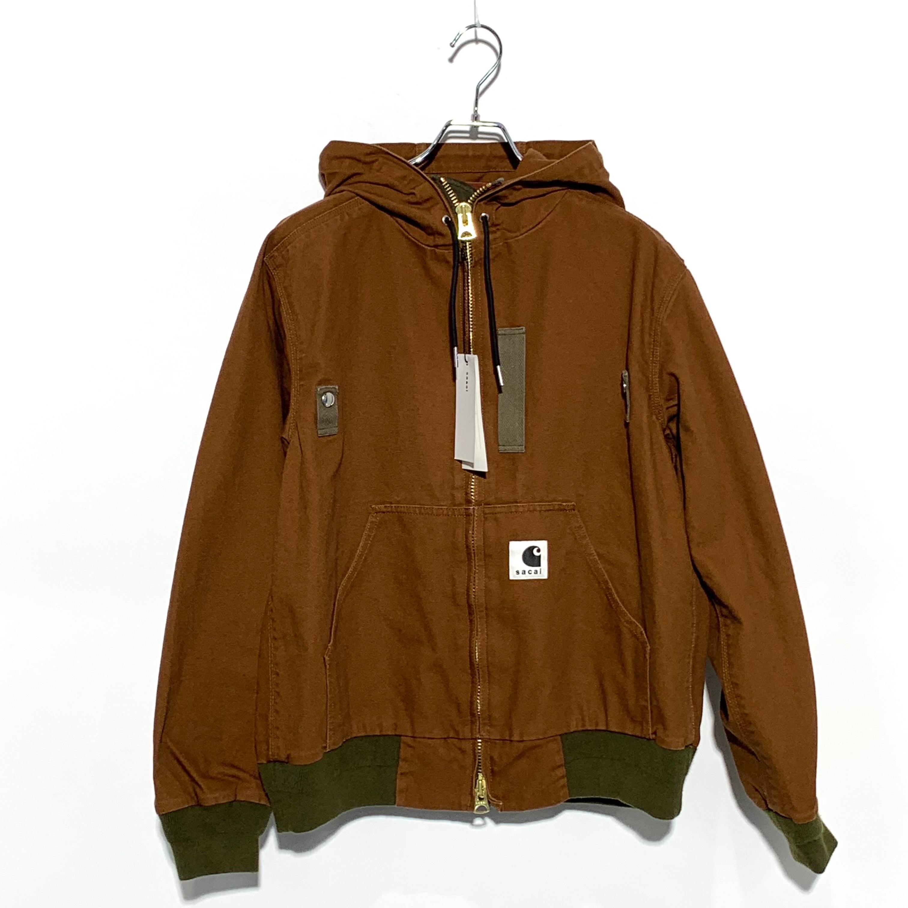 sacai x Carhartt WIP Washed Duck Hooded Blouson Mens "Dark Beige"