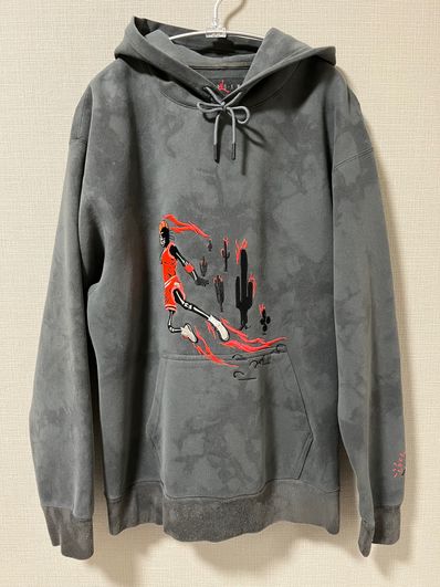 Air Jordan x Travis Washed Suede Hoodie "Grey"