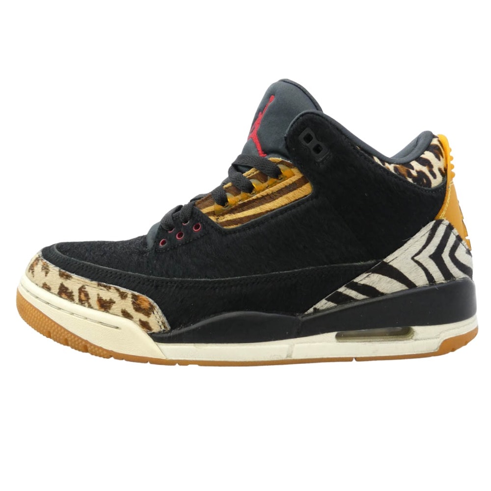 NIKE ナイキ CK4344-002 Air Jordan 3 Retro SE Animal Instinct/Safari エアジョーダン3 レトロ アニマルインスティンクト/サファリ スニーカー ブラック系 27.5cm【中古】