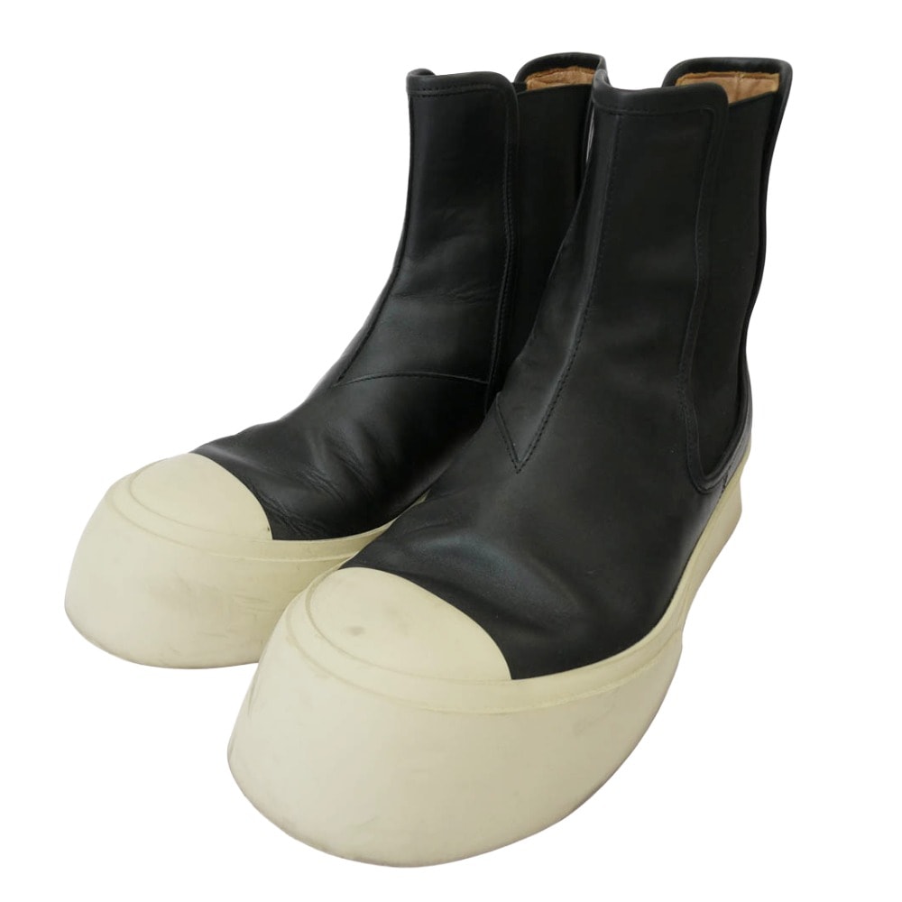 MARNI マルニ スニーカー パブロ チェルシー サイドゴア ブーツ ハイカット スニーカー ブラック系 42【中古】