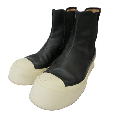 MARNI マルニ スニーカー パブロ チェルシー サイドゴア ブーツ ハイカット スニーカー ブラック系 42【中古】