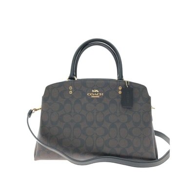 ▼▼COACH コーチ レディース 2WAYバッグ ショルダー ハンドバッグ シグネチャー アウトレット 91495 ブラウン