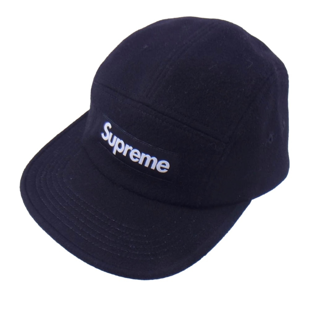 Supreme シュプリーム 帽子 Wool Camp Cap ウールキャンプ キャップ ブラック系【中古】