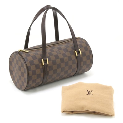 $$ LOUIS VUITTON ルイヴィトン ダミエ パピヨン ハンドバッグ N51304