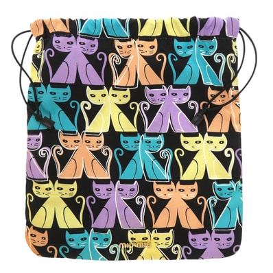 ミュウミュウ キャット 猫 ナイロン マルチカラー ポ