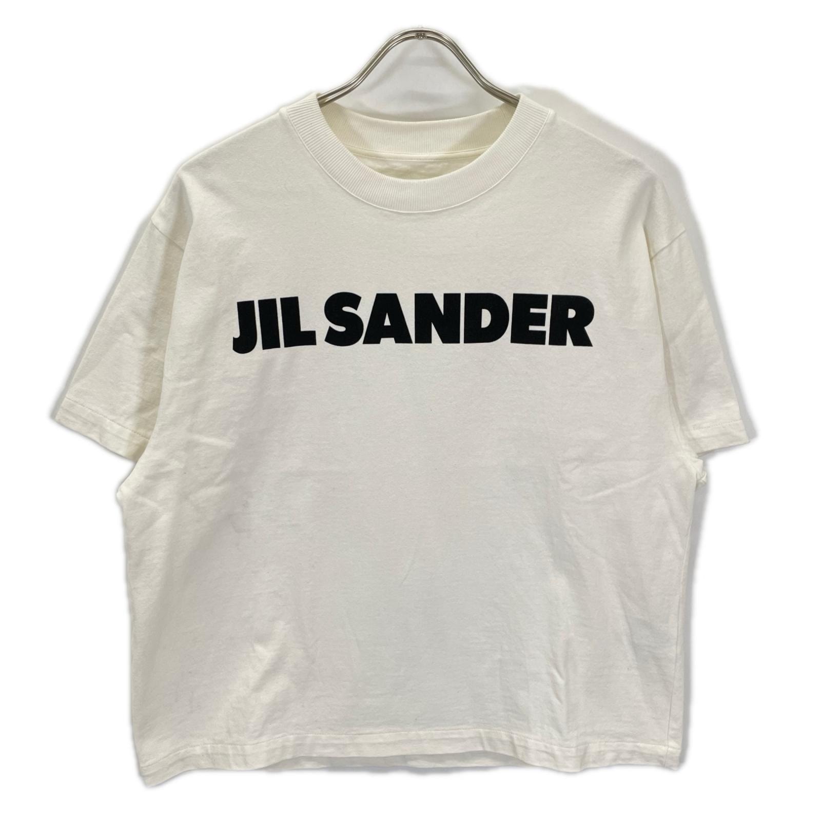 ジルサンダー JSCU707050WU248708 ホワイト ロゴ 半袖Tシャツ 表記無し