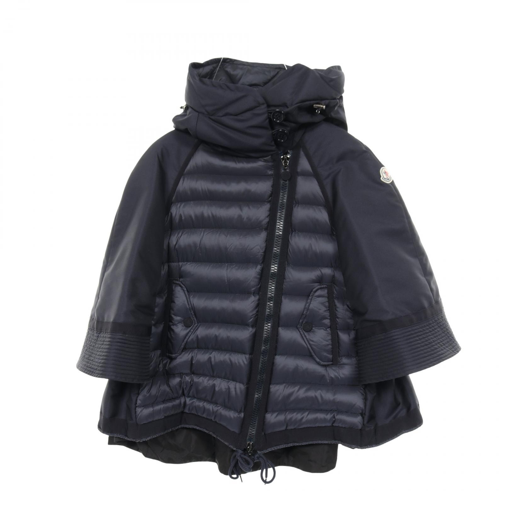 モンクレール MONCLER SOPHIE ソフィー ポンチョ ダウンジャケット 衣料品 アウター ナイロン レディース ネイビー系 【中古】