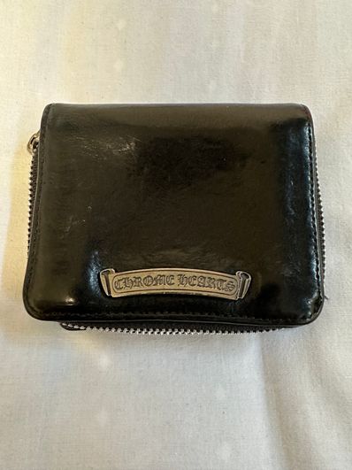 Chrome Hearts Square Zipville Wallet / Leather "Black"