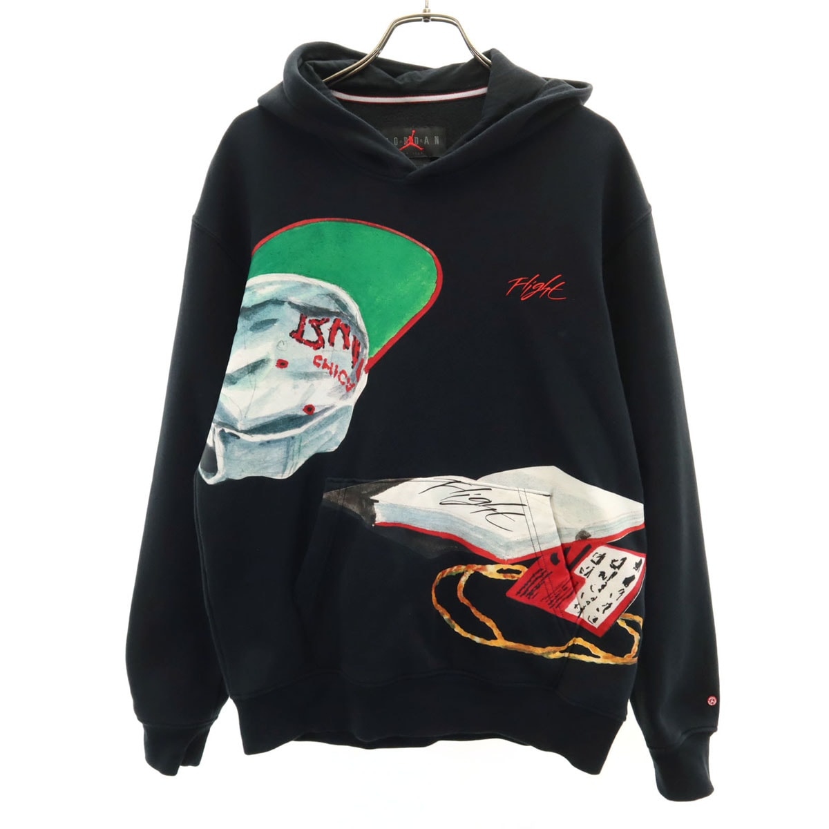 AIR JORDAN エアジョーダン 長袖 スウェットパーカー S ブラック NIKE ナイキ 裏起毛